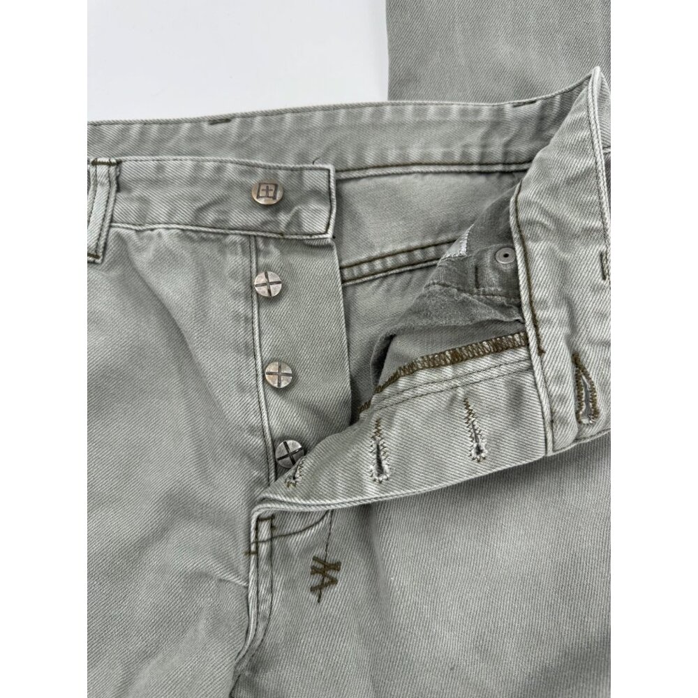 Ksubi Chitch Deep Forest Green Slim Fit Mens Jeans Cotton Blend Decorative Back - Picture 9 of 16